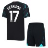 Manchester City De Bruyne 17 Alternativní 2023-24 - Dětské Fotbalové Dresy (S/S)